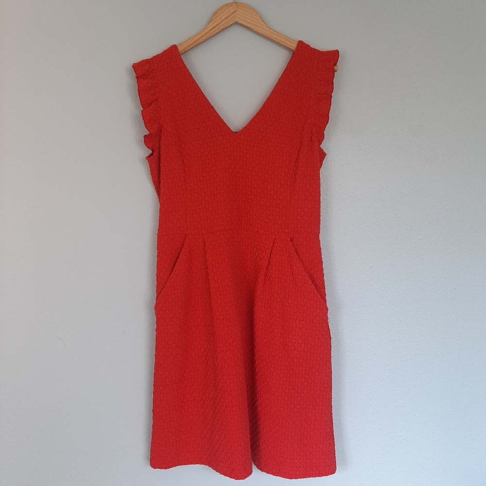 Anthropologie Tabitha ruffle sleeve dress